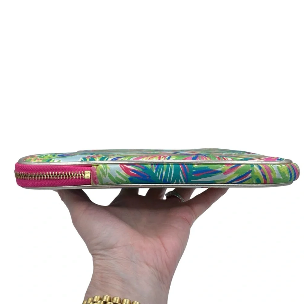 Lilly Pulitzer Padded Laptop Case Green/Pink